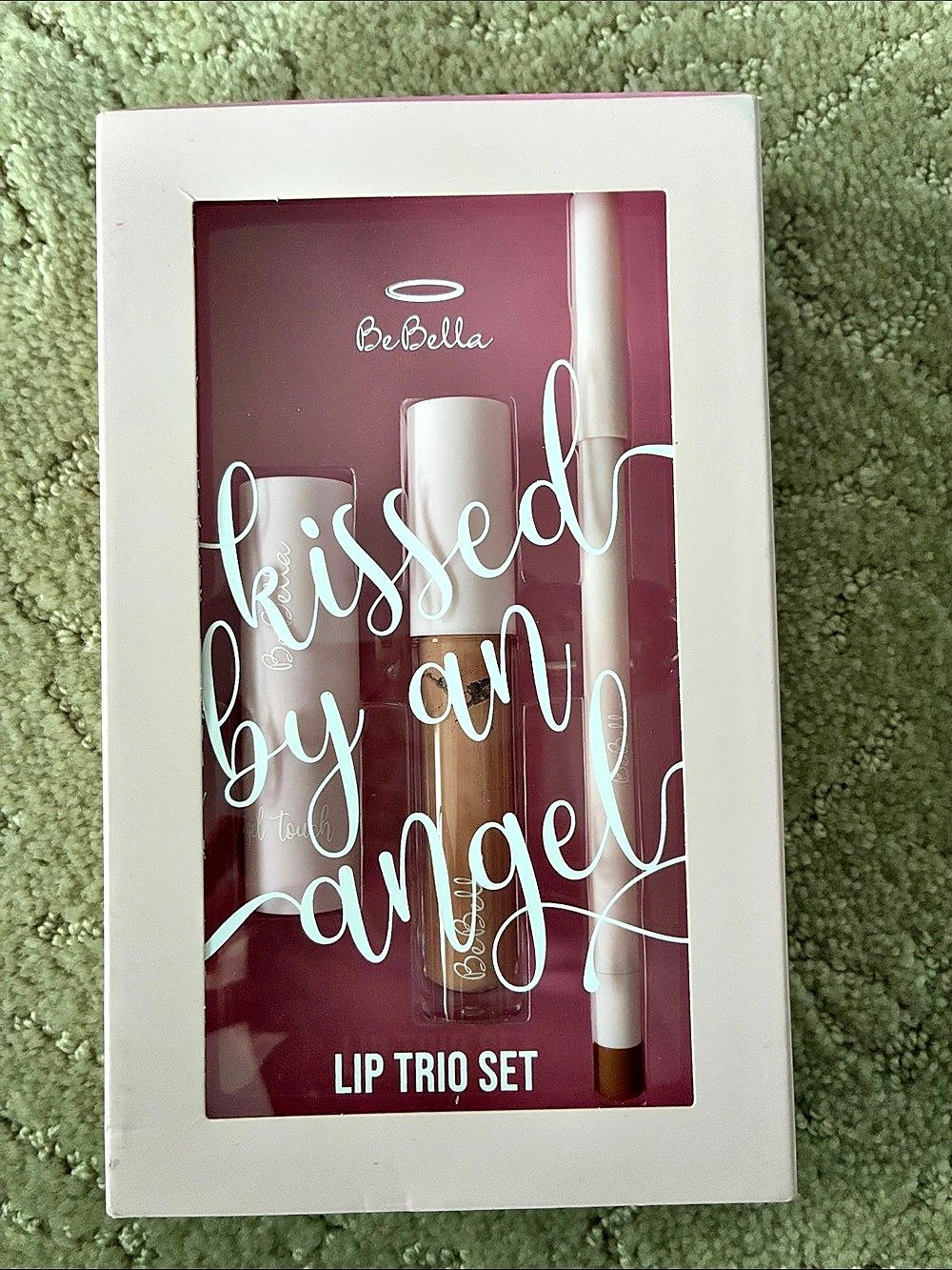 BeBella Kissed by an Angel Lip Trio Set Lip Trio Set in Pink & White NWT